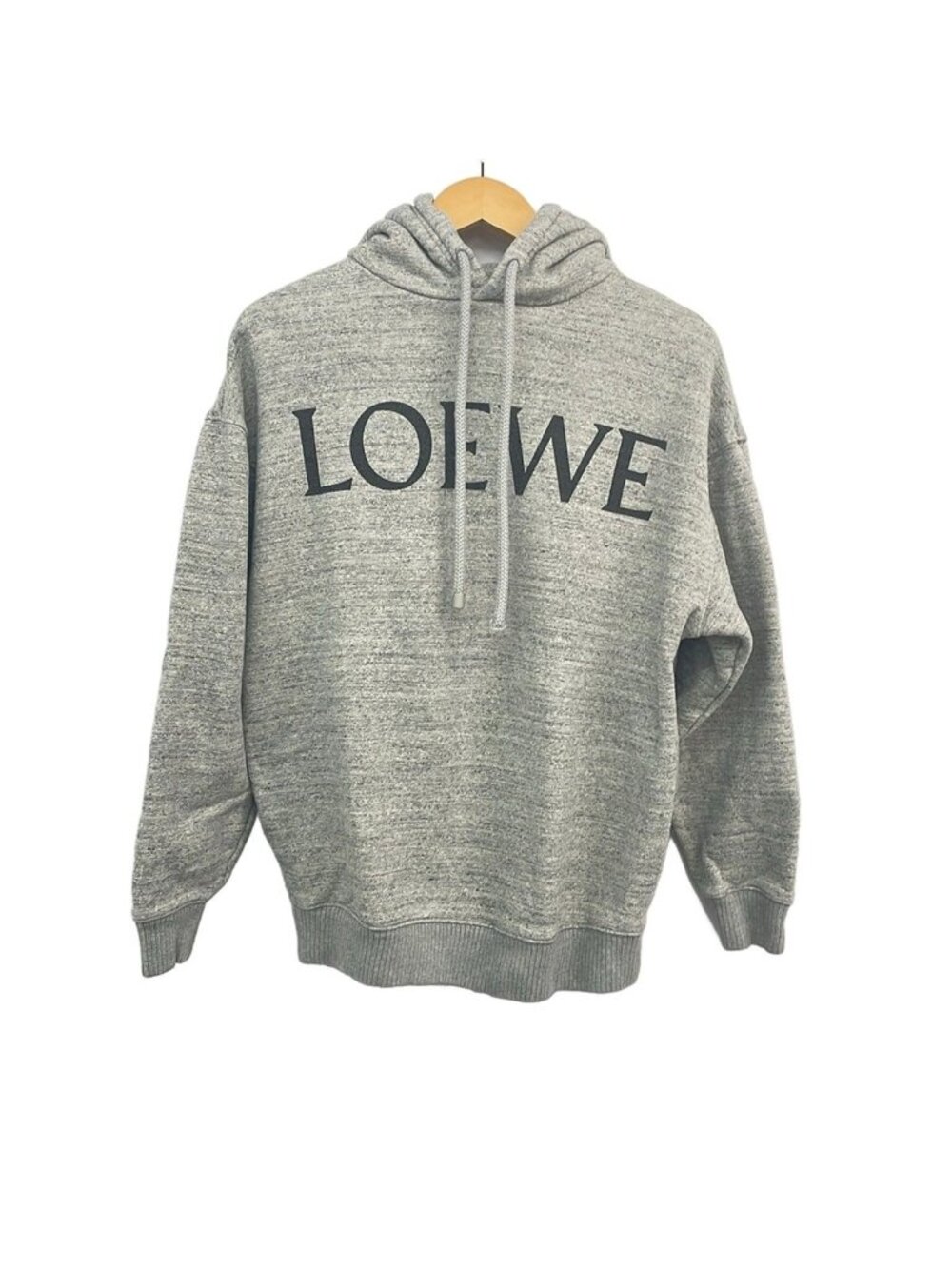 Loewe Hoodie Gray Black Long Sleeve Oversized XS